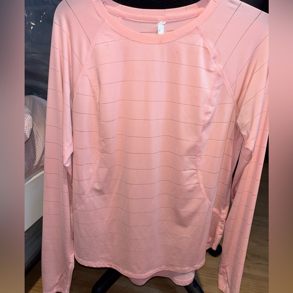 Tek Gear Blush Pink/Coral Long Sleeve Top